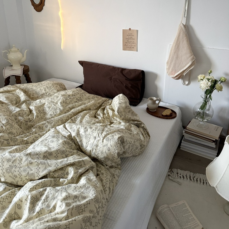 選べるサイズ little flower striped bed linen