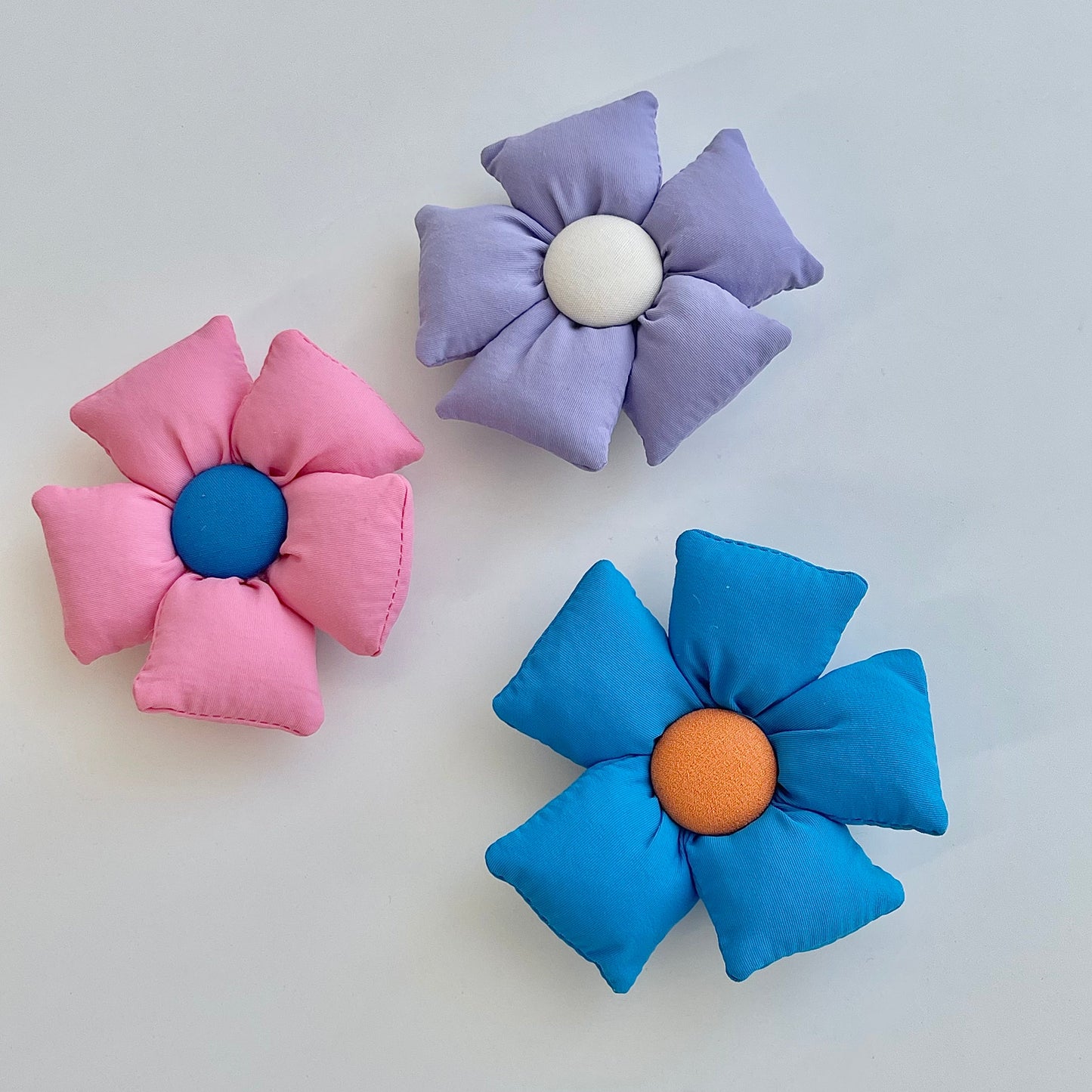 puffy flower grip #purple