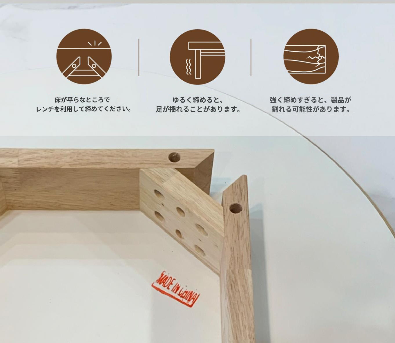 【120cm】選べる椅子 ウッドハーフ ダイニングテーブル