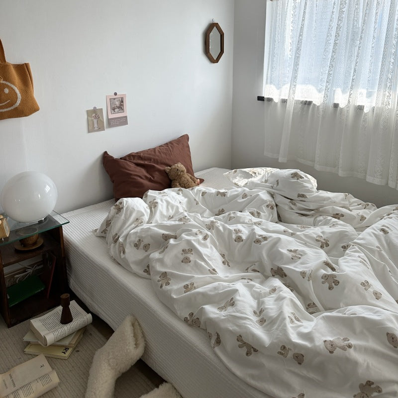 選べるサイズ teddy bear bed linen