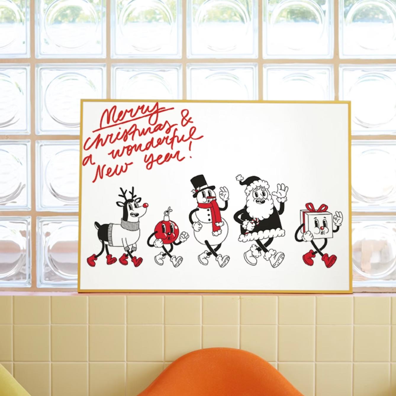 christmas friends | wall art