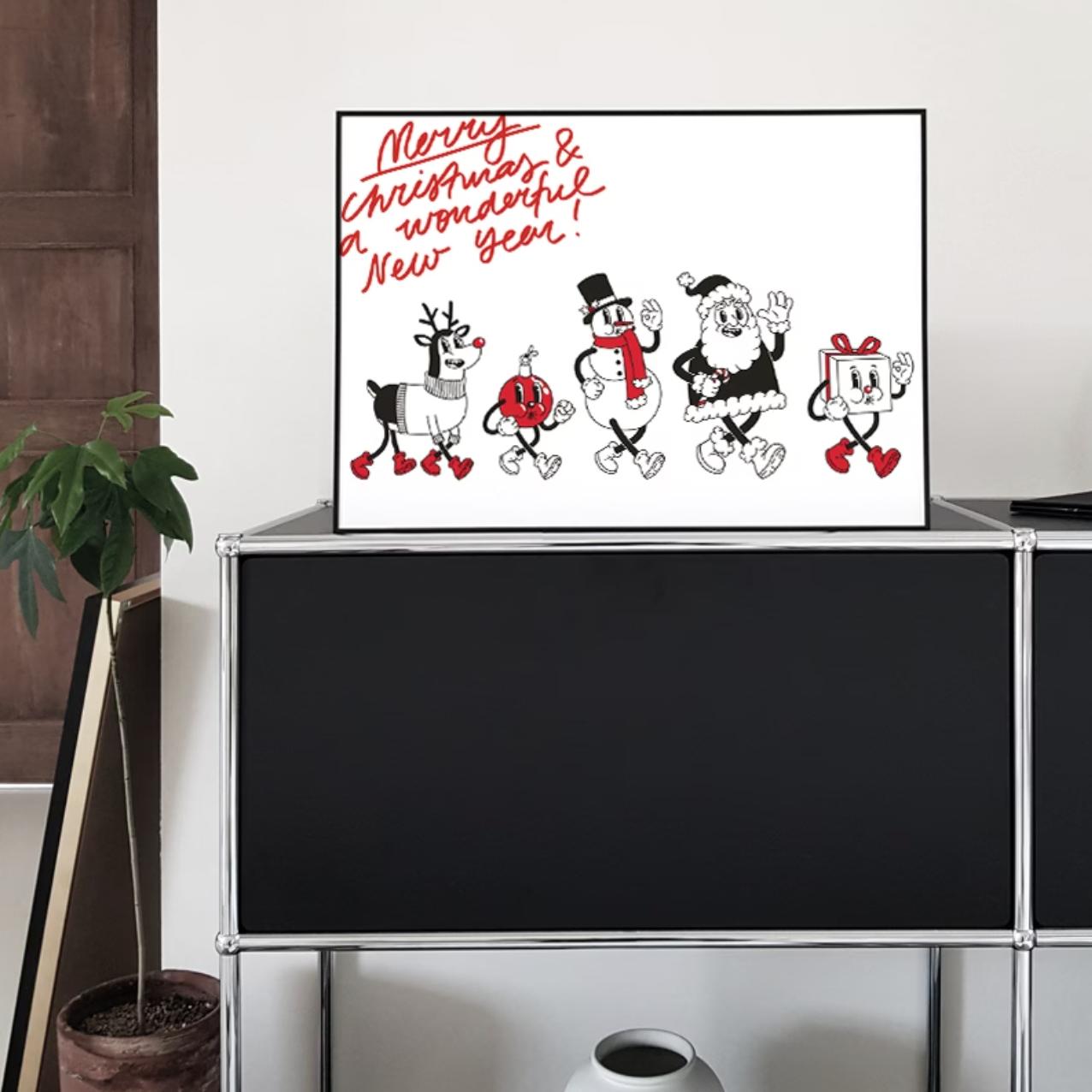 christmas friends | wall art