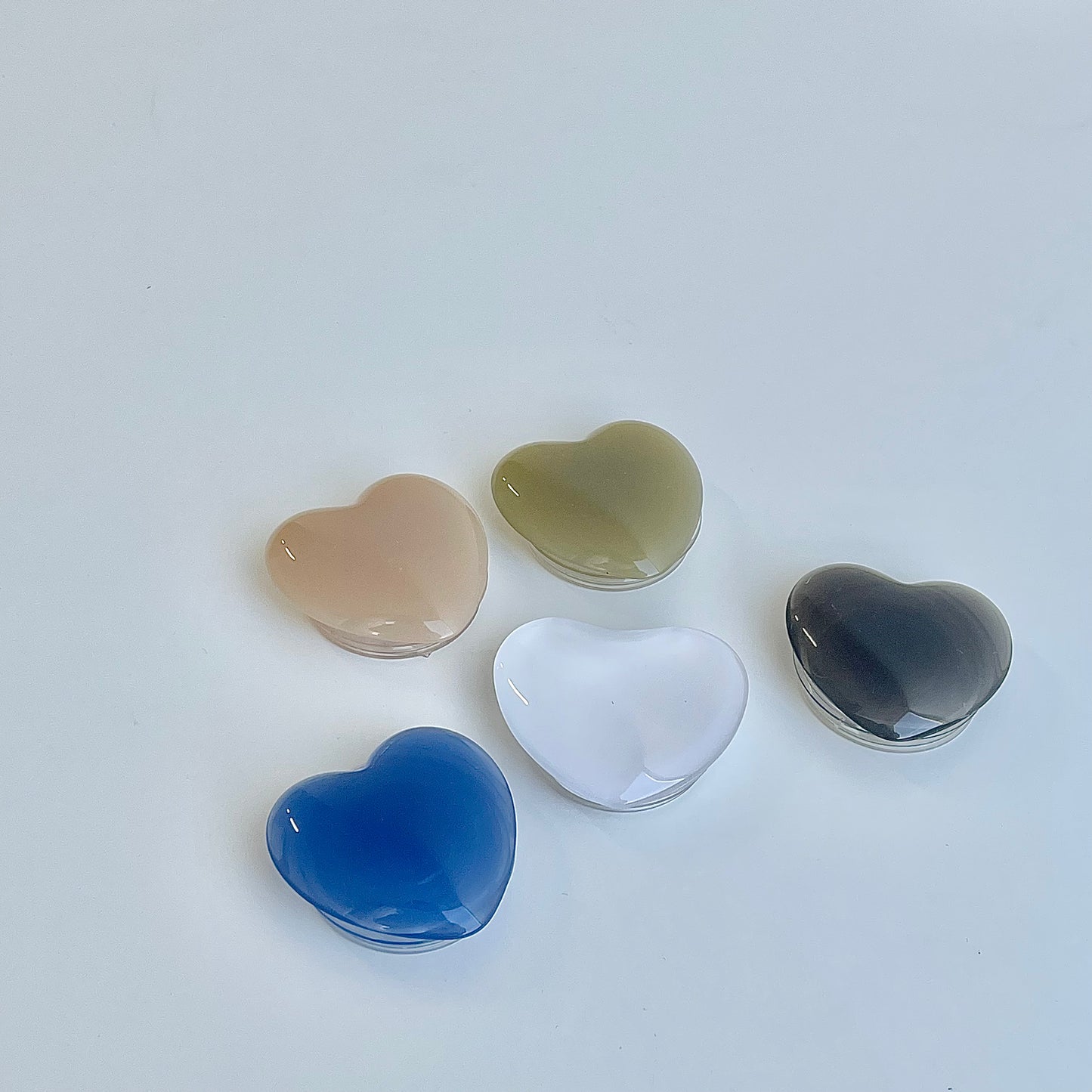 clear heart grip #blue