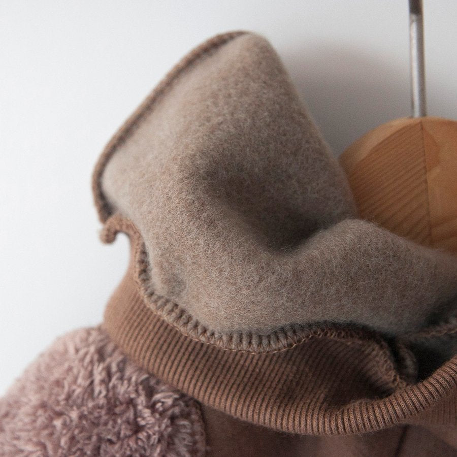 もこもこ くまちゃん セットアップ ベージュ