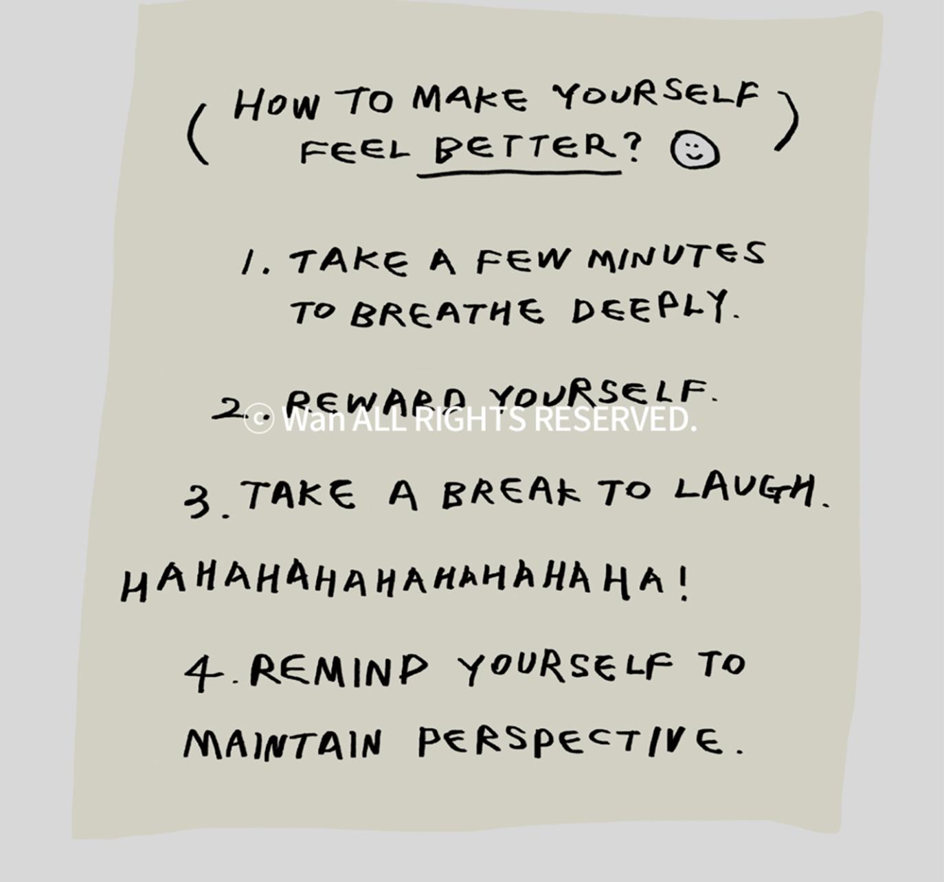 how to make yourself feel better | wall art