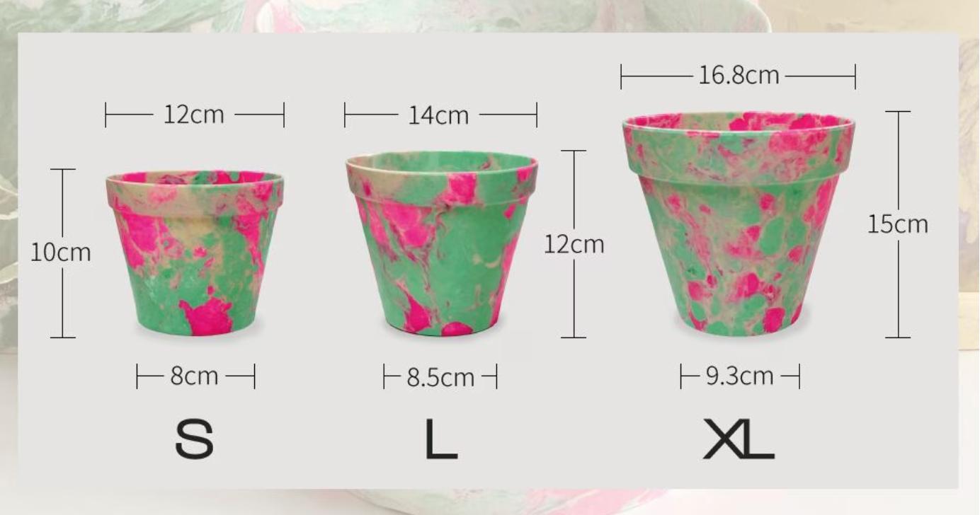 選べるサイズ ペイント リサイクルポット