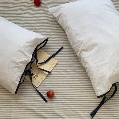ストリングリボン 枕カバー | ribbon pillow case