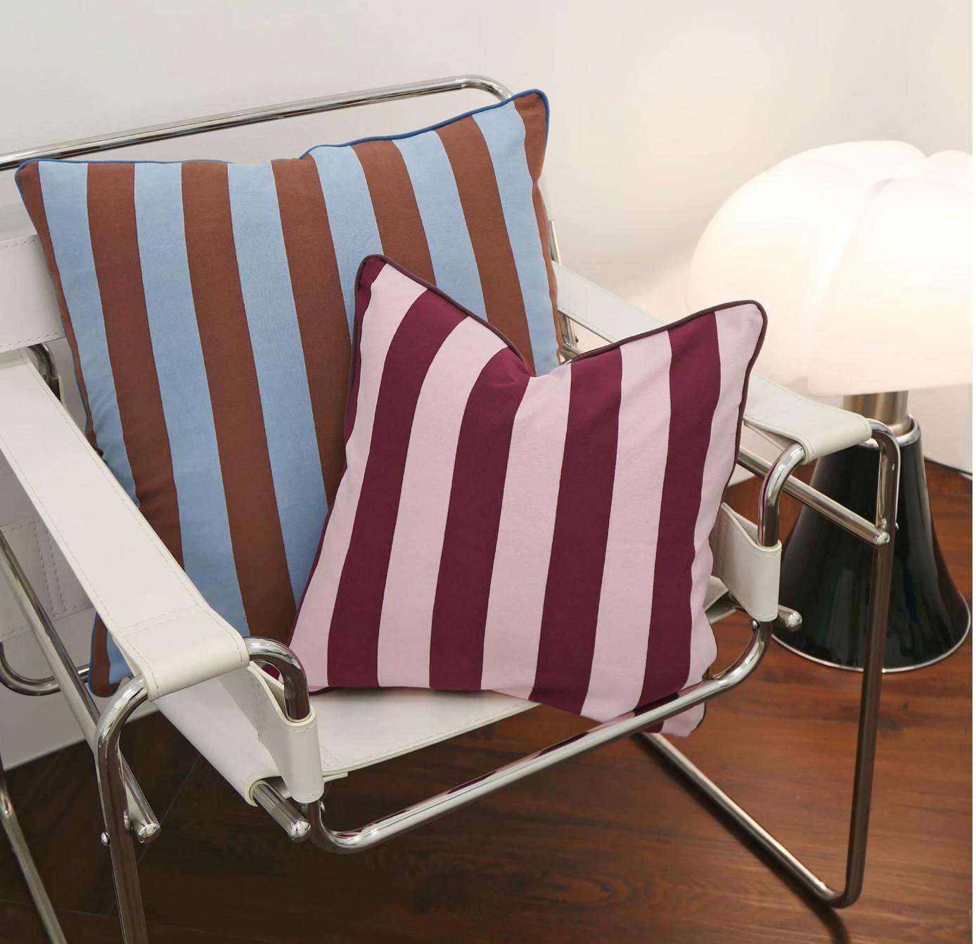 ストライプ コットンニット クッションカバー | knit cushion cover