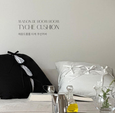 TYCHE リボンクッションカバー | cushion case
