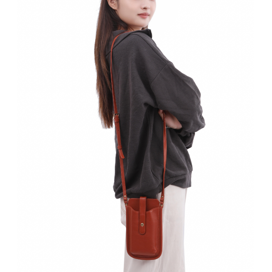 【MADE】選べる4色 レザースマホショルダー | leather mini shoulder bag