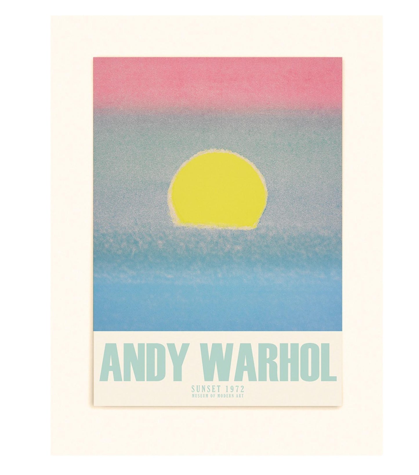 SUNSET andy warhol | wall art