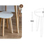 【120cm】選べる椅子 ホワイトハーフ ダイニングテーブル