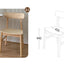 【120cm】選べる椅子 ホワイトハーフ ダイニングテーブル