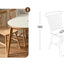【80cm】選べる椅子 ホワイトハーフ ダイニングテーブル