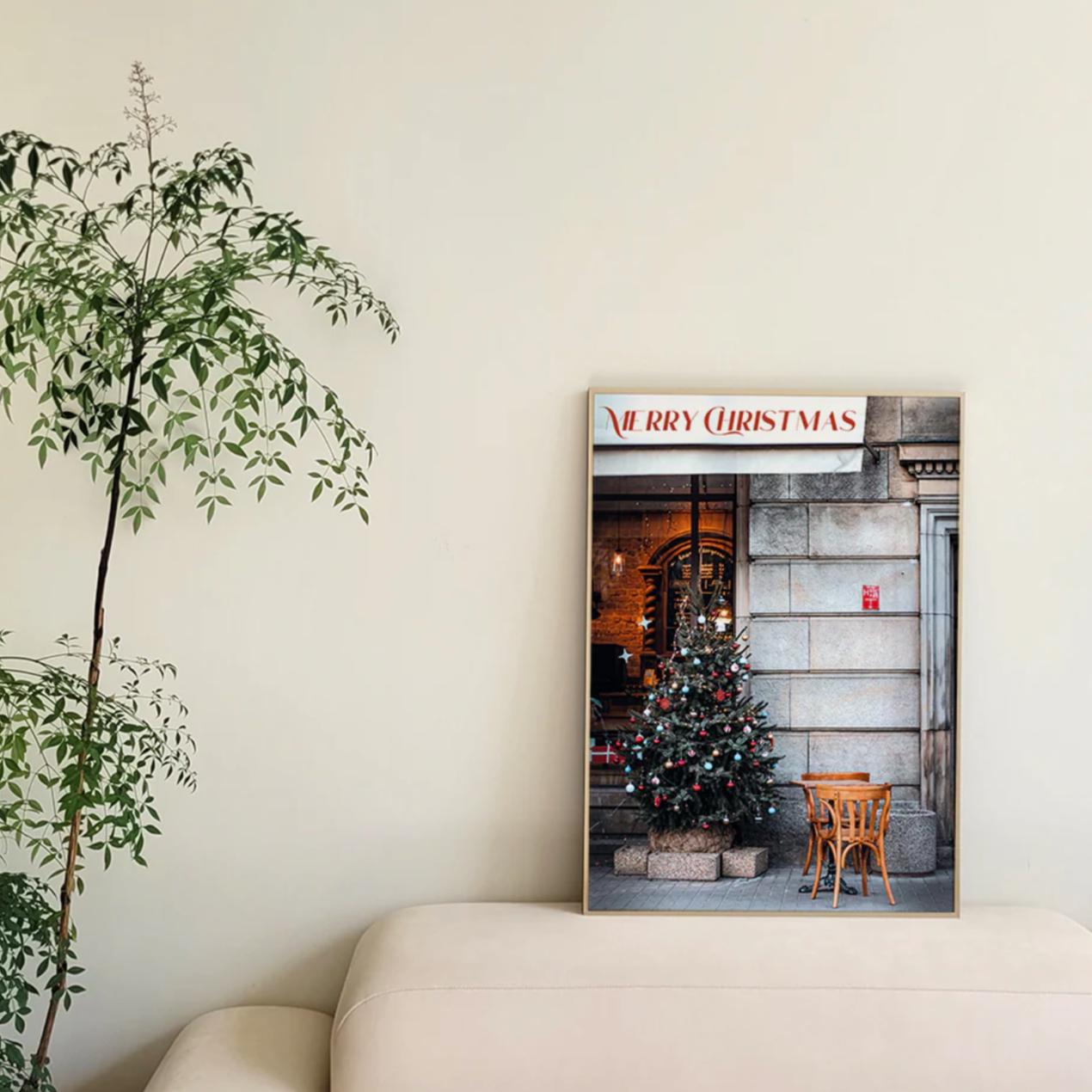 Christmas tree cafe | wall art