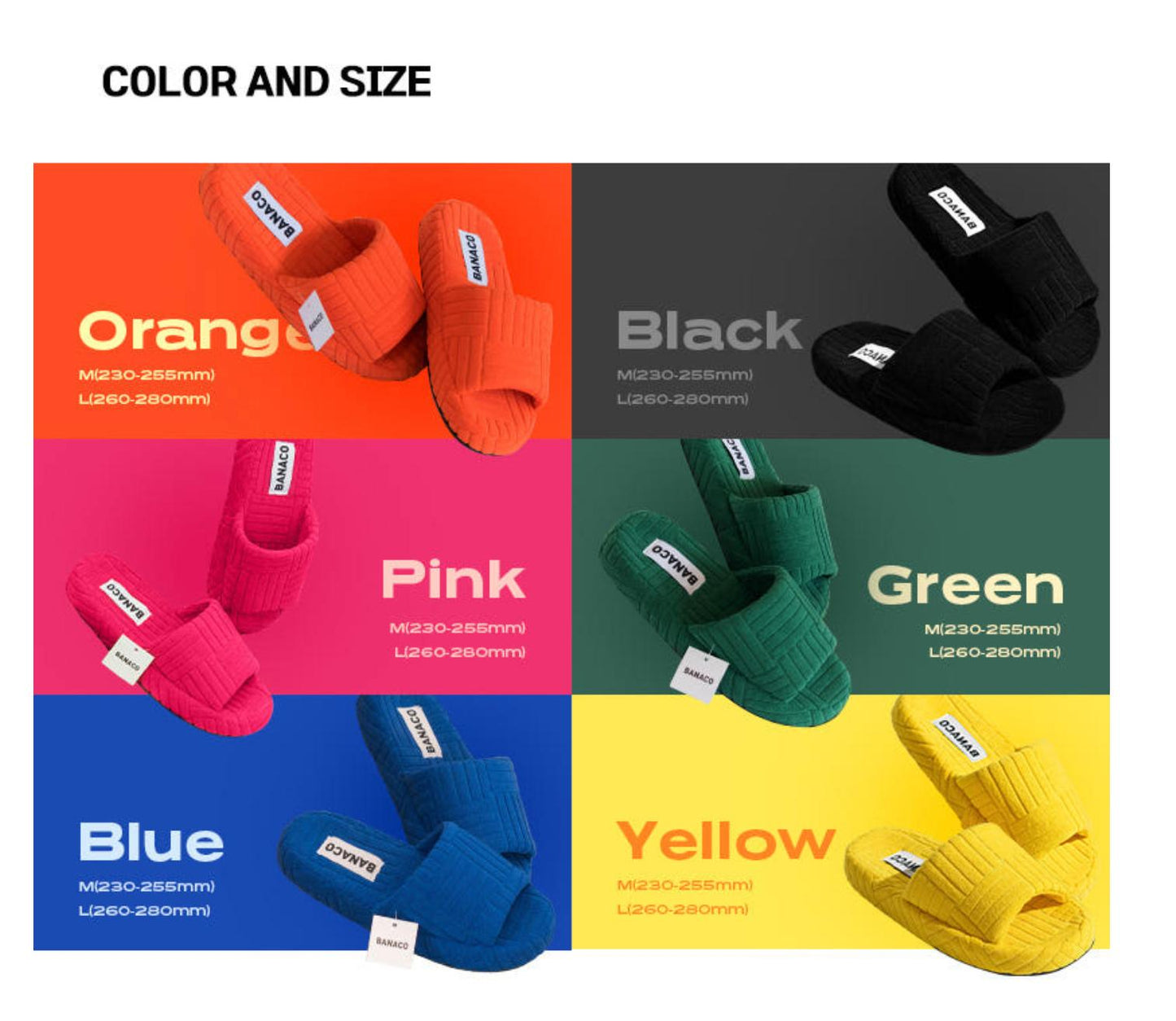 【NEW COLORS】ビビッド ルームシューズ | vivid room slippers