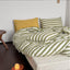 選べるサイズ 3点セット greentea striped bed linen