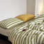 選べるサイズ 3点セット greentea striped bed linen