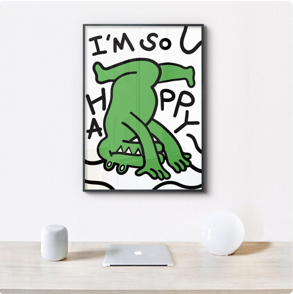 I'M SO HAPPY  | wall art