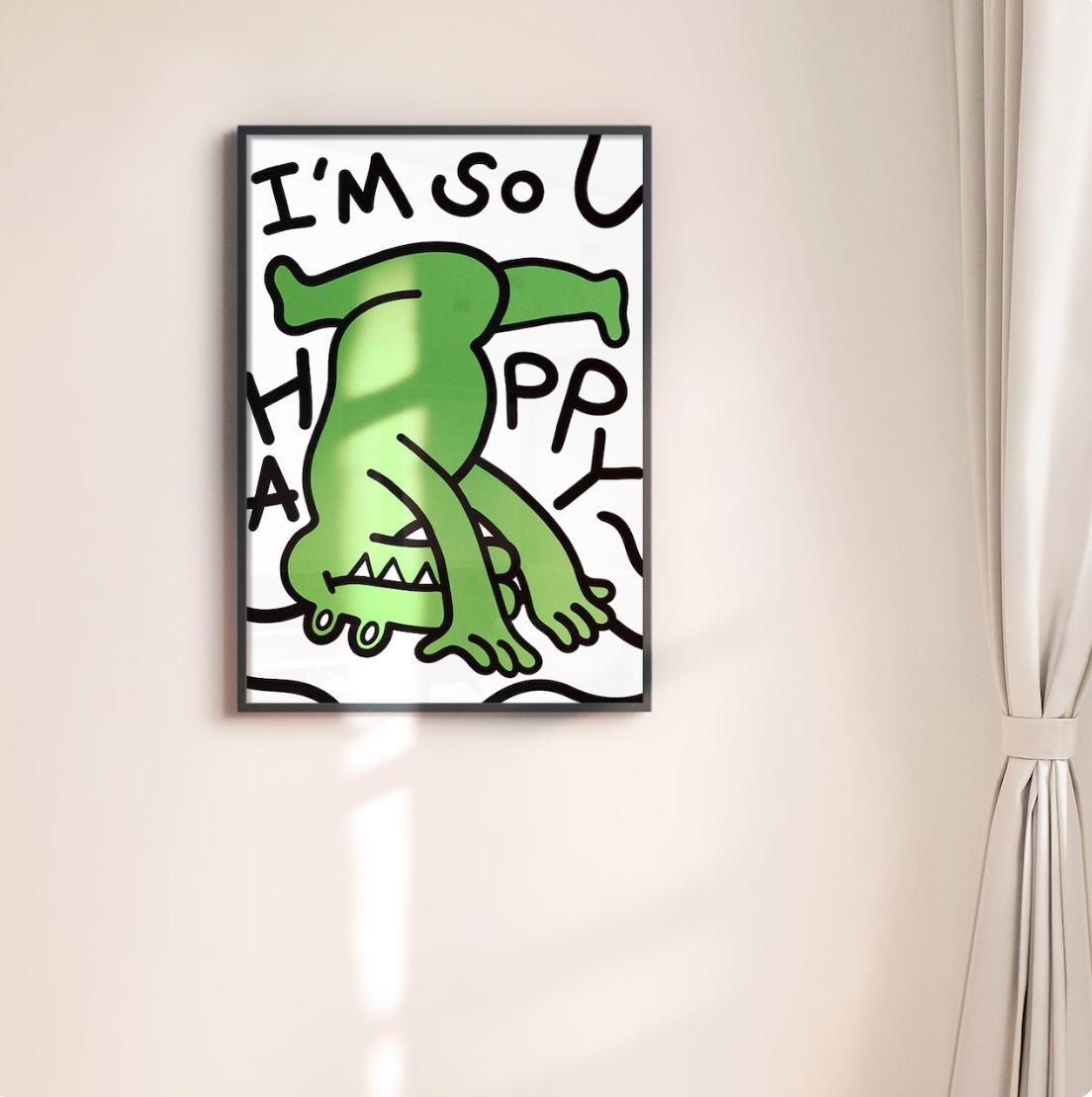 I'M SO HAPPY  | wall art