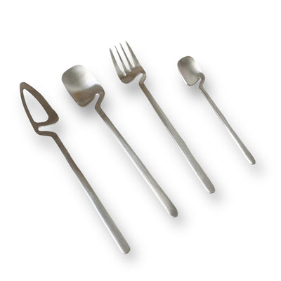 Steel cutlery set of 4 
