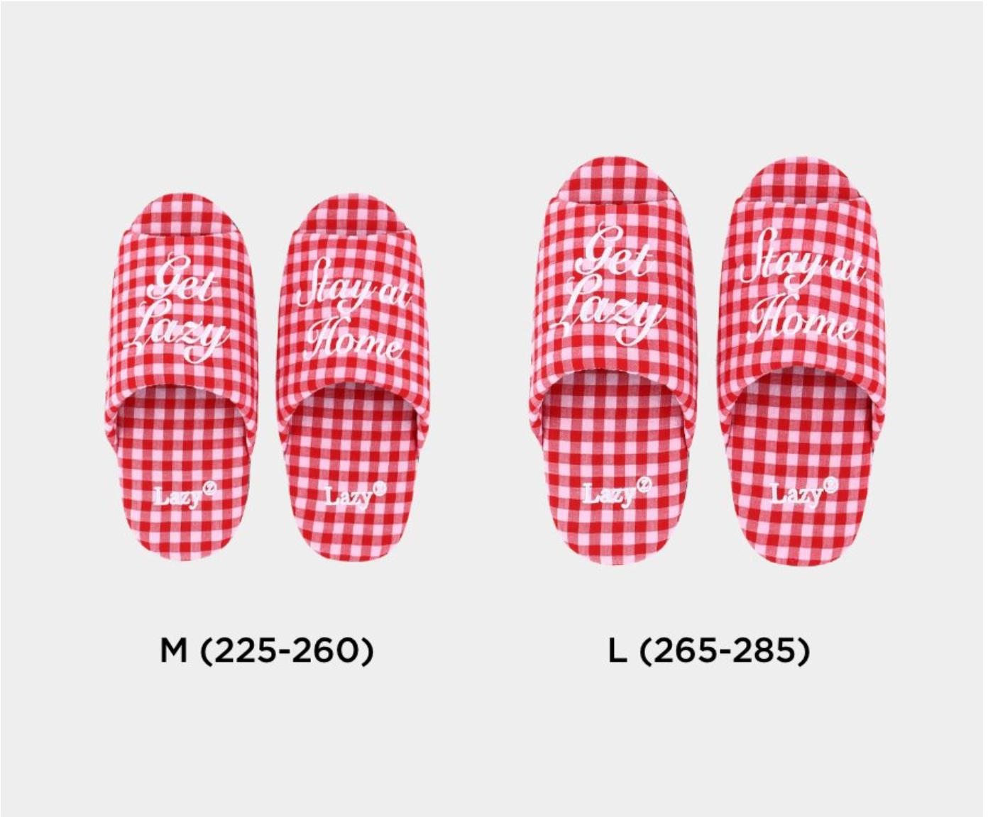 checkered room slippers | Lazyz