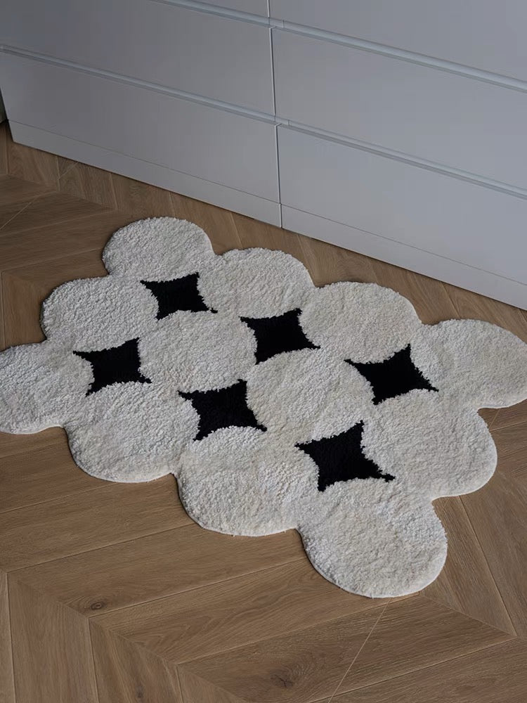 Niceone monotone art rug モノトーン アートラグ - ラグ