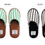 color striped room slippers | morl