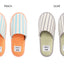 color striped room slippers | morl