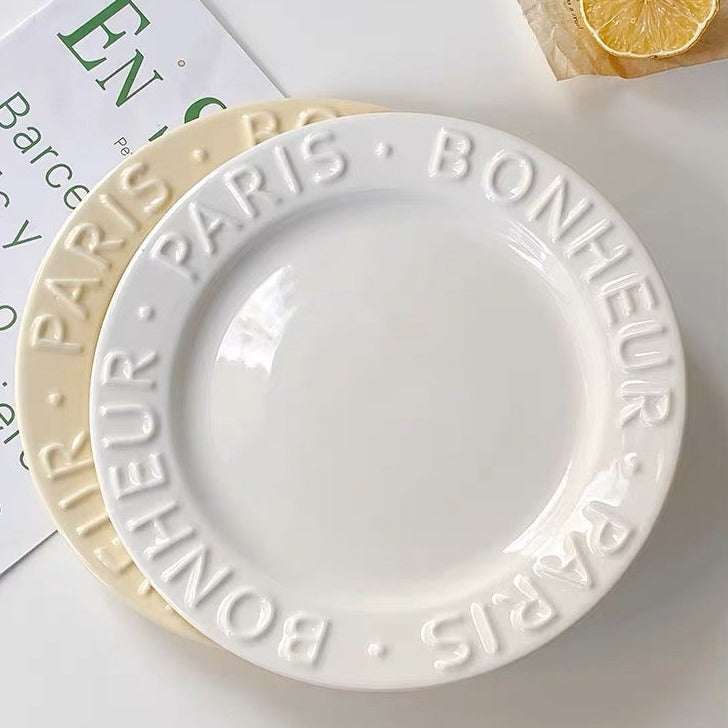 alphabet dinner plate