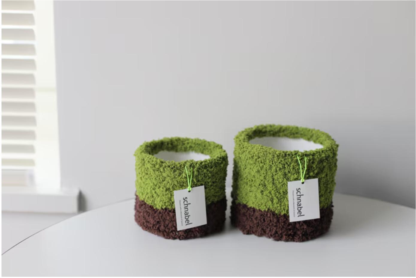 ツートーン ミニ 鉢カバー | mini flower pot case