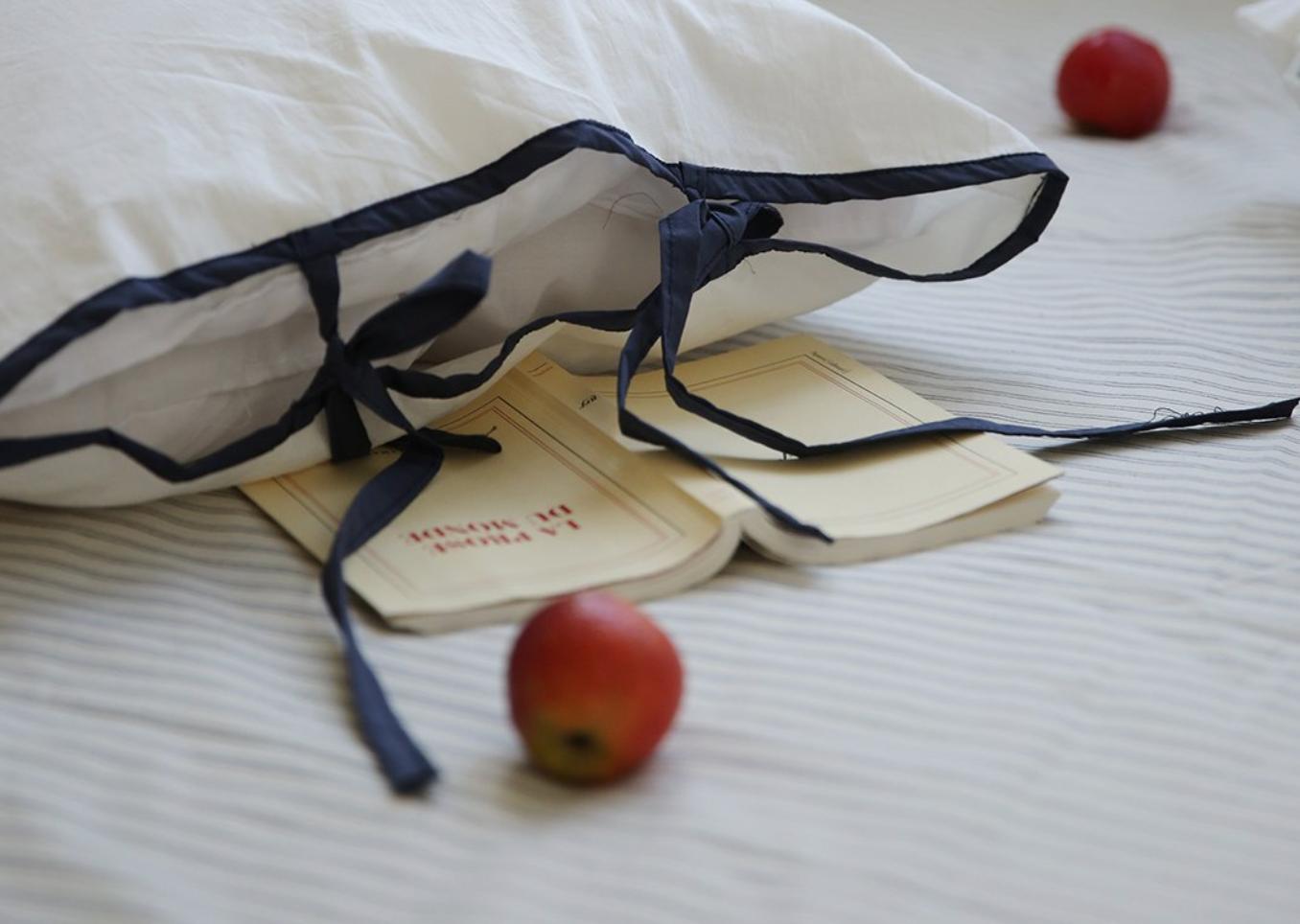 ストリングリボン 枕カバー | ribbon pillow case