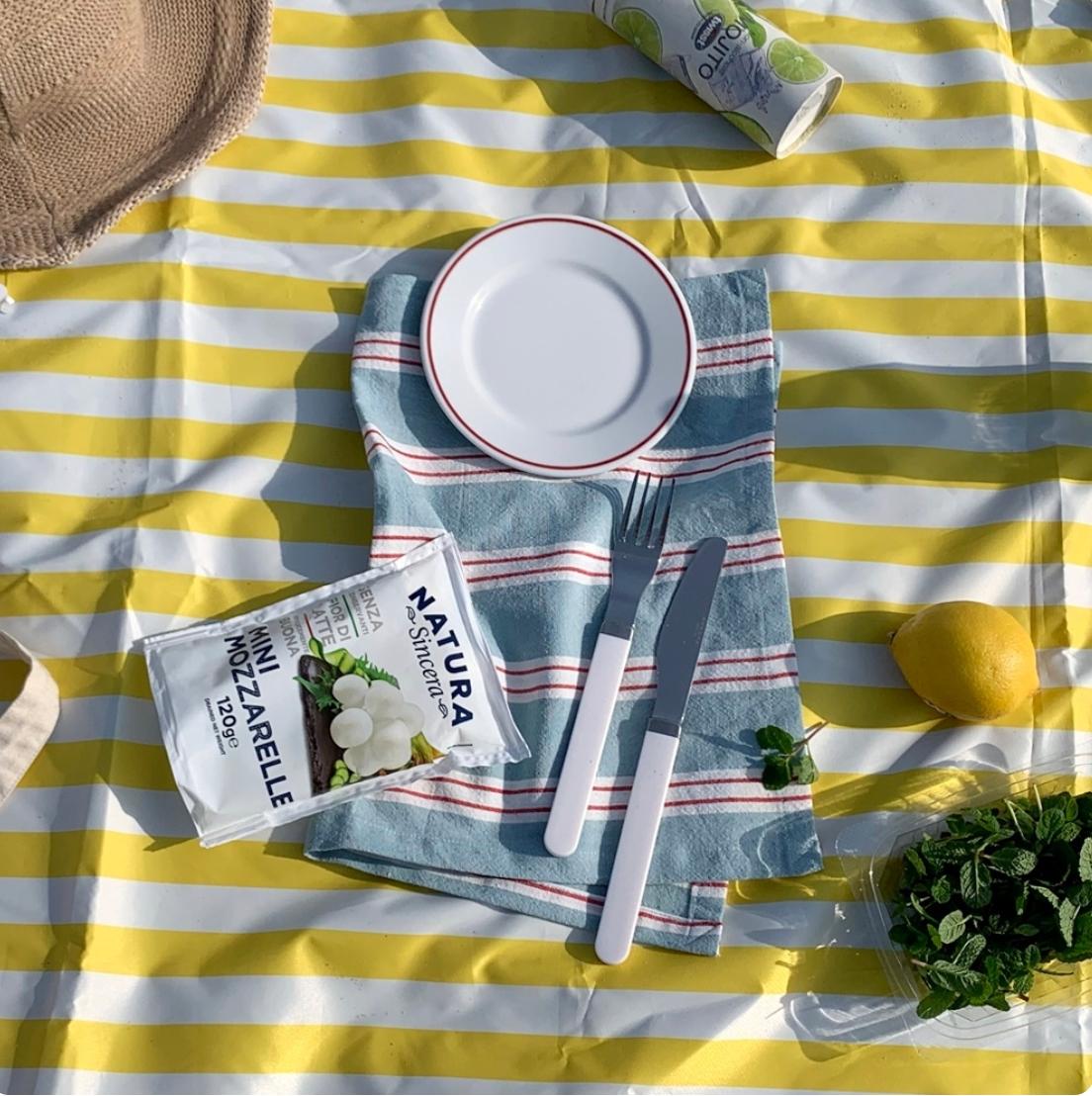 リネン ブランチ テーブルマット | stripe table mat