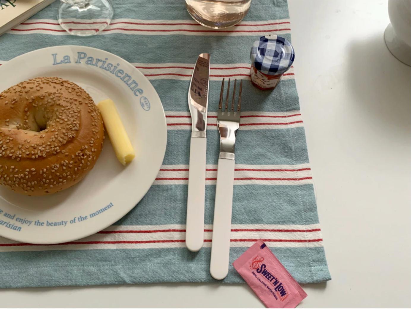 リネン ブランチ テーブルマット | stripe table mat