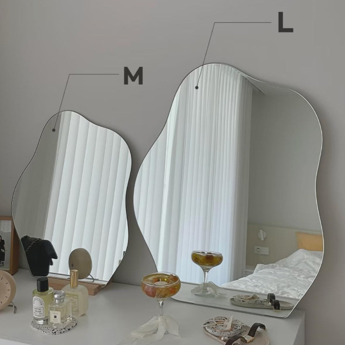 ウェーブミラー L | wavy mirror
