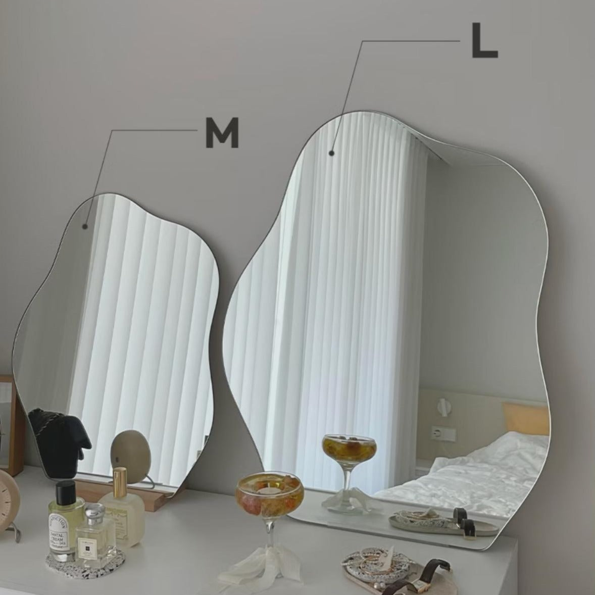 ウェーブミラー M | wavy mirror