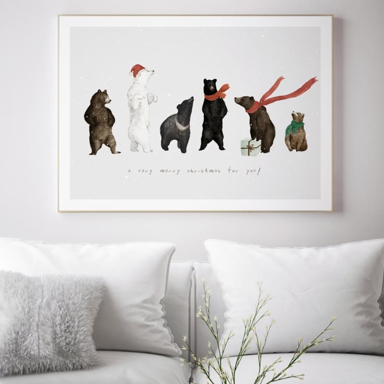 winter bears | wall art