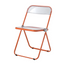 オレンジラインの折り畳み椅子